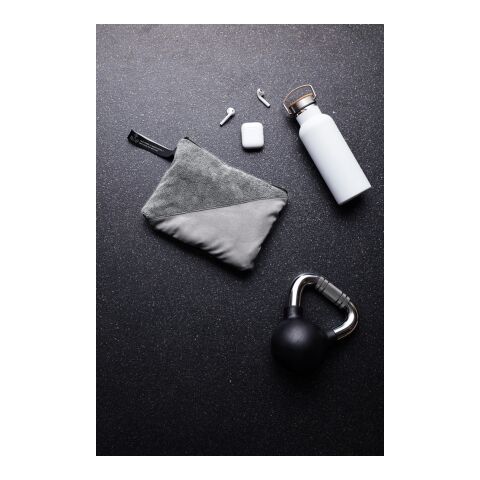 VINGA Serviette sèche active RPET 40x80 gris | sans marquage | non disponible | non disponible | non disponible