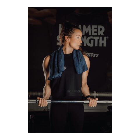 VINGA Serviette sèche active RPET 40x80 bleu | sans marquage | non disponible | non disponible | non disponible