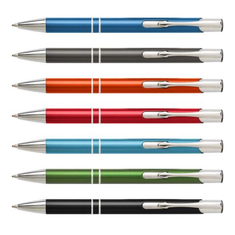 Stylo à bille en aluminium vert | sans marquage | non disponible | non disponible