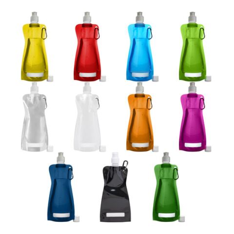 Gourde pliable en PP - 400 ml bleu | sans marquage | non disponible | non disponible