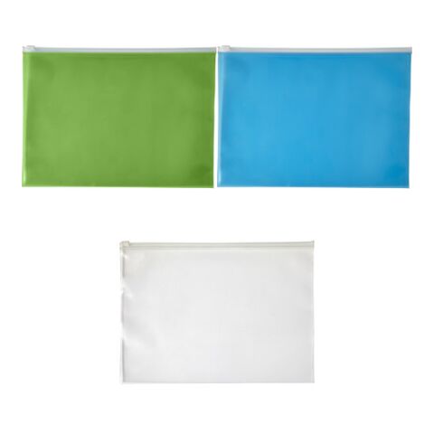 Porte-documents A4 zippé en PVC translucide. neutre | sans marquage | non disponible | non disponible