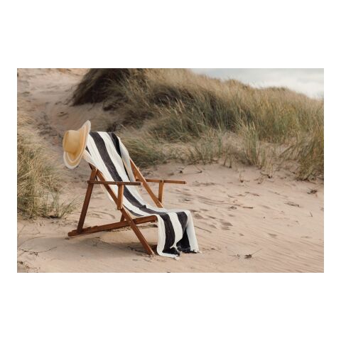 VINGA Drap de bain Valmer noir-blanc | sans marquage | non disponible | non disponible | non disponible