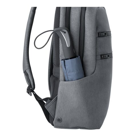 BROOKLYN. Sac à dos pour ordinateur portable 15&#039;&#039; en Nylon 2Tone imperméable Gris clair | sans marquage