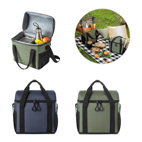 ROMA M. Sac thermique rembourré en polyester recyclé 600D ripstop 11 L Bleu | sans marquage