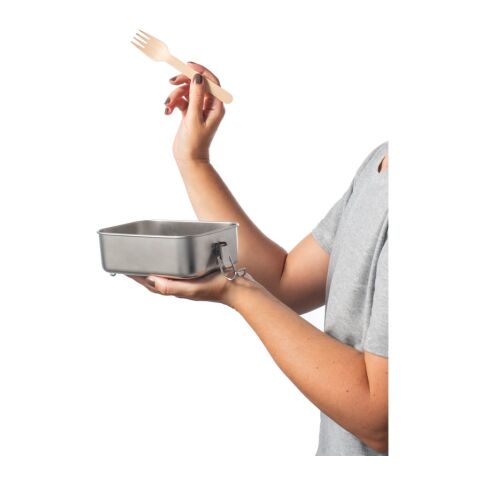 ALLSPICE. Lunch Box. Boîte hermétique robuste en acier inoxydable (90% recyclé) 750 mL Argenté | sans marquage