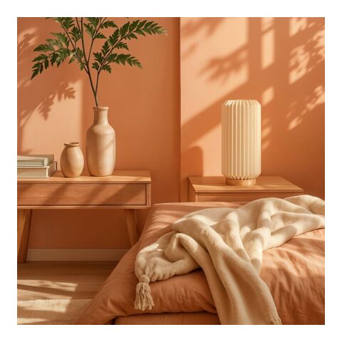 Lampe LED en papier pliable Coollux Aurora Tall sur base en bois, 32cm Nature | sans marquage | non disponible | non disponible