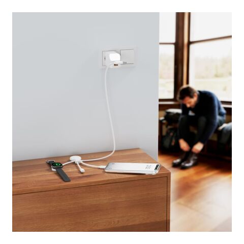 Câble multiple Xoopar Mr. Bio Long pour Apple/Samsung Watch 1 mètre Blanc | sans marquage | non disponible | non disponible