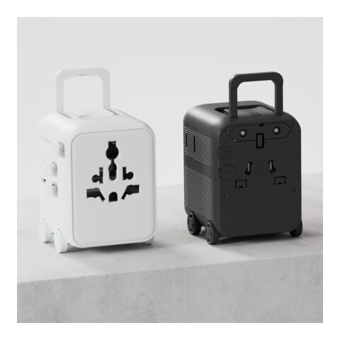 Chariot adaptateur universel GaN Xoopar Luggie pour voyages internationaux Blanc | sans marquage | non disponible | non disponible