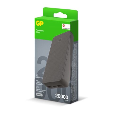 GP B+ Series Powerbank 20000 mAh Noir | sans marquage | non disponible | non disponible