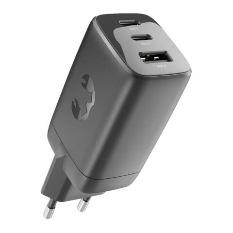 Fresh 'n Rebel chargeur rapide pour ordinateur portable 67 W GaN USB-C et USB-A Gris foncé | sans marquage | non disponible | non disponible