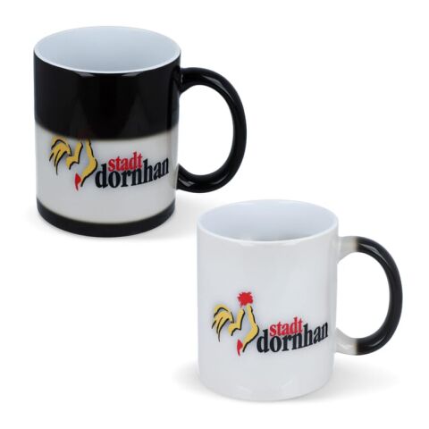 Mug magique Oslo subli 300ml Noir-Blanc
