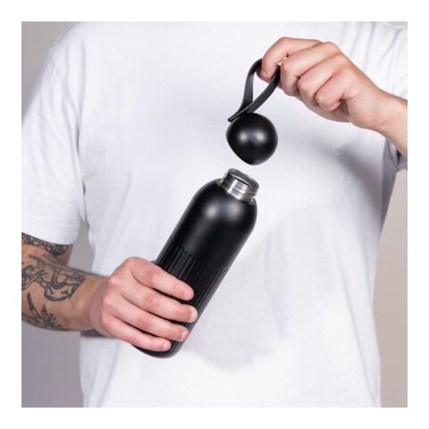 Sagaform Bouteille en acier Tekla (recyclé) 500 ml Noir