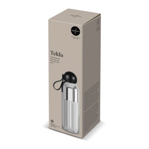 Sagaform Bouteille en acier Tekla chromé (recyclé) 500 ml Chrome | sans marquage | non disponible | non disponible