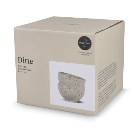 Sagaform Ditte Ensemble de bols en céramique 12 cm Beige | sans marquage | non disponible | non disponible