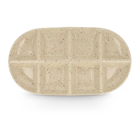 Plat de service en céramique Sagaform Ditte 36 x 20 cm Beige