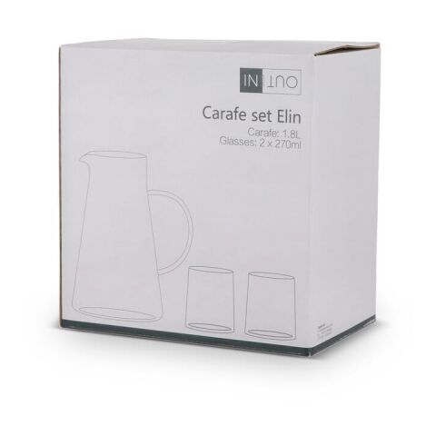 Carafe InSideOut Elin avec 2 verres Transparent | sans marquage | non disponible | non disponible