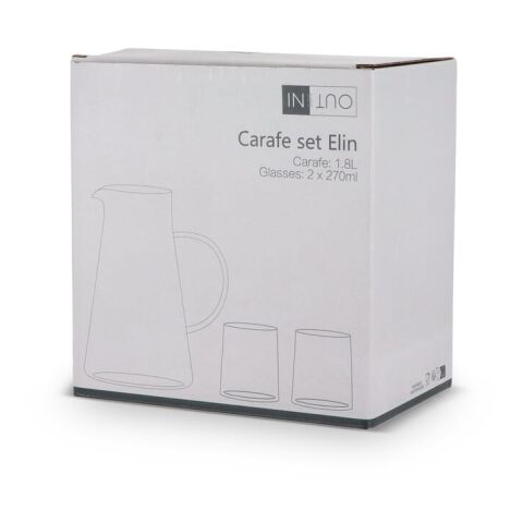 Carafe InSideOut Elin avec 2 verres Transparent | sans marquage | non disponible | non disponible
