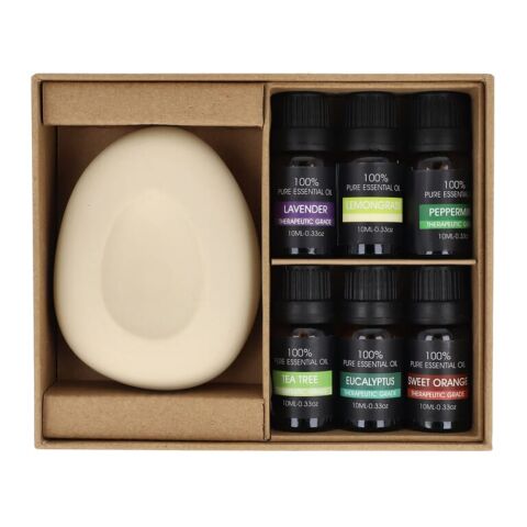 Coffret InsideOut Aroma Pebble avec 6 huiles essentielles Ecru | sans marquage | non disponible | non disponible