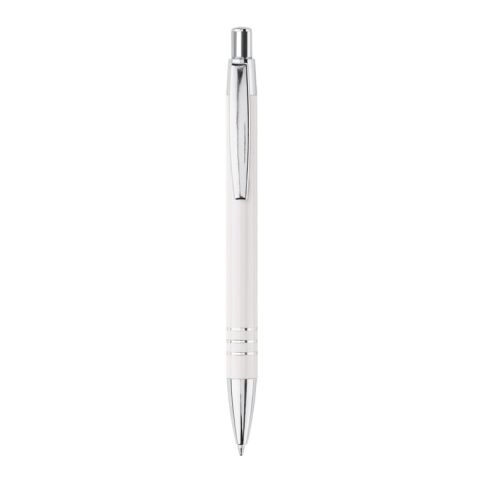 Stylo bille dans étui tube métal Blanc | sans marquage | non disponible | non disponible | non disponible