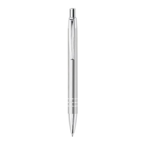 Stylo bille dans étui tube métal Argent | Tampographie 1 couleur | à 180 degrés du clip | 7 mm x 45 mm | non disponible