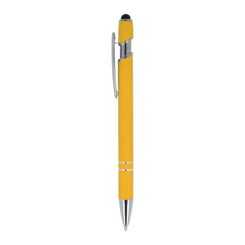 Paris soft touch, encre noire R-AL Jaune | Gravure | à 90 degrés du clip | 56 mm x 8 mm | non disponible
