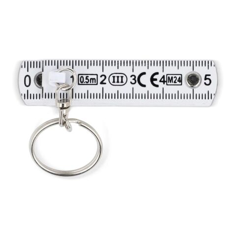 Règle calibrée pliable anneau 0,5m Blanc | sans marquage | non disponible | non disponible