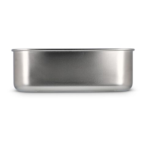 Boîte à lunch en acier inoxydable avec couvercle en bambou Argent
