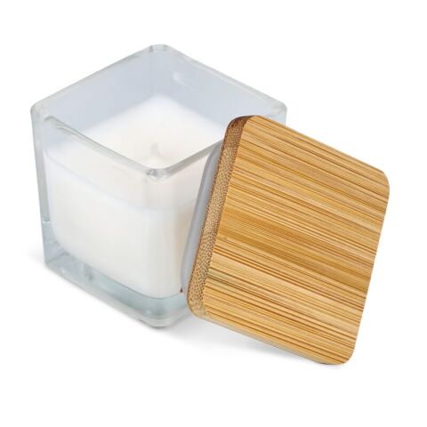 Bougie végétale Chakra dans un pot en verre Blanc | sans marquage | non disponible | non disponible