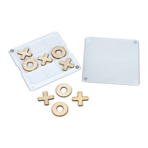 Sous-verre Tic-Tac-Toe Blanc | sans marquage | non disponible | non disponible