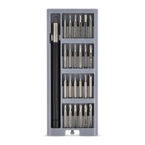 Jeu de 24 tournevis de précision avec organiseur Gris | sans marquage | non disponible | non disponible