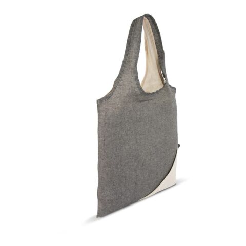 Sac à provisions Coton recyclé OEKO-TEX® 140g/m² 38x42cm Gris ardoise