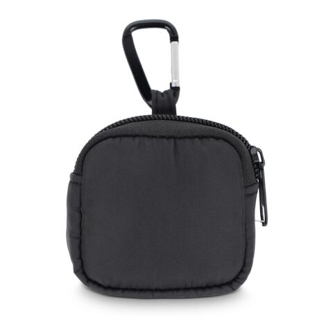 Pochette en nylon pour écouteurs 6,5 x 6 cm Noir | sans marquage | non disponible | non disponible