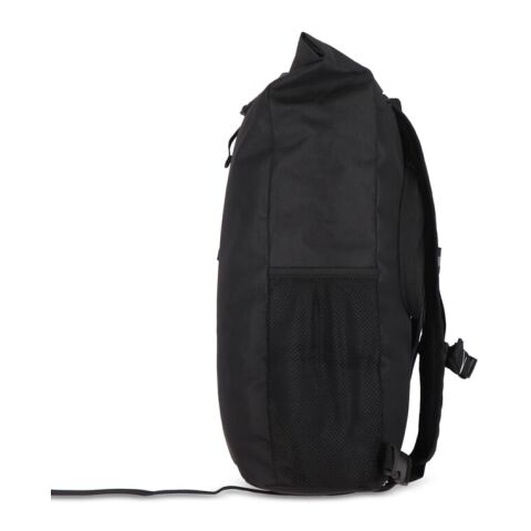 R-PET 600D Rolltop sac à dos vélo 20L Noir | sans marquage | non disponible | non disponible