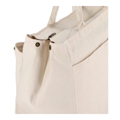 Sac fourre-tout en coton avec fermeture éclair OEKO-TEX® 39 x 24 x 34cm 320g/m². Ecru | sans marquage | non disponible | non disponible