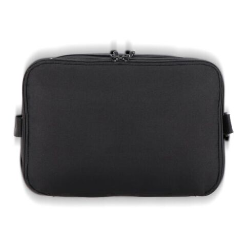 Sac isotherme à double compartiment en R-PET 600D, 30 x 20 x 25 cm, 15 litres. Noir