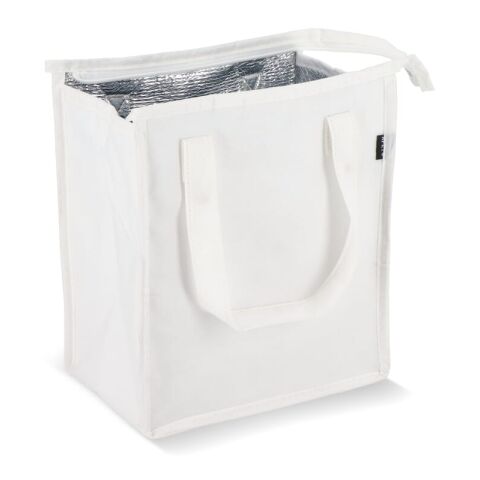R-PET Sac isotherme non tissé 23x 15 x 27.5cm 75g/m² Blanc | sans marquage | non disponible | non disponible