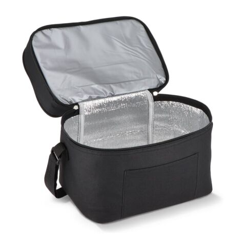 R-PET 600D Sac isotherme à double compartiment 30 x 20 x 25cm 12L Noir | sans marquage | non disponible | non disponible