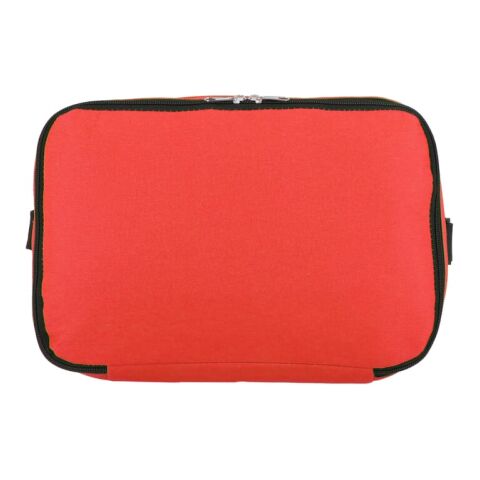 R-PET 600D Sac isotherme à double compartiment 30 x 20 x 25cm 12L Rouge / blanc