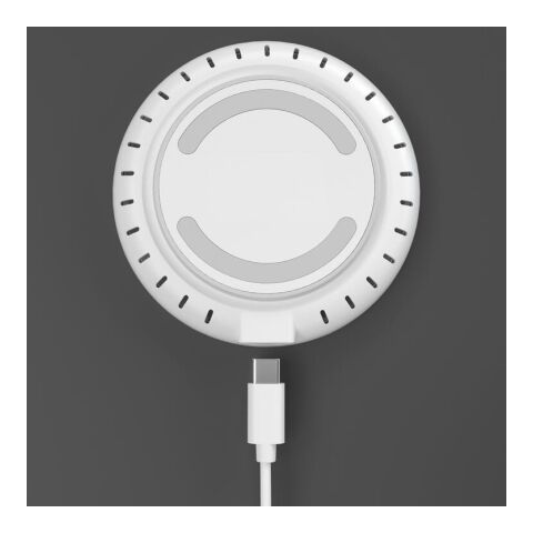 Chargeur rapide sans fil 15W avec indicateur LED Blanc | sans marquage | non disponible | non disponible