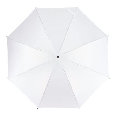 Verdure 190T Pongee 23" Parapluie à crochet coupe-vent Ouverture automatique Blanc