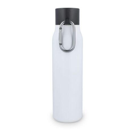 Bouteille isotherme à mousqueton, finition mate, 600 ml Blanc | sans marquage | non disponible | non disponible