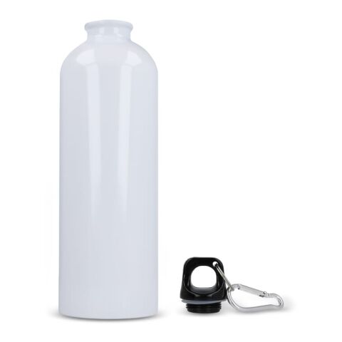 Bouteille à simple paroi R-SS avec mousqueton 750ml Blanc | sans marquage | non disponible | non disponible