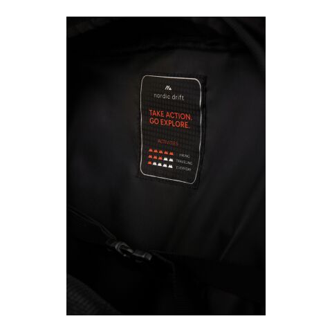 Sac à dos de voyage 25L en RCS Nordic Drift noir-orange | sans marquage | non disponible | non disponible | non disponible