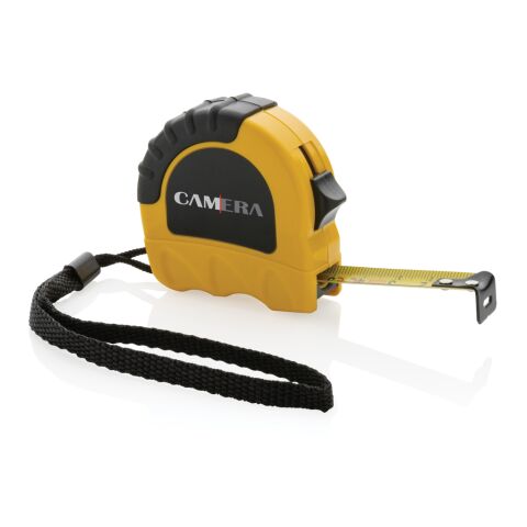 Mètre ruban 3M/16 mm en plastique recyclé RCS jaune-noir | sans marquage | non disponible | non disponible