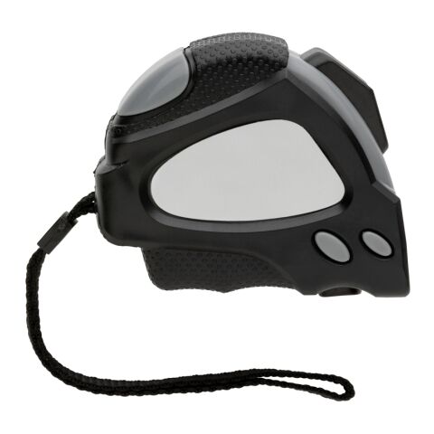 Mètre ruban Auto stop 5M/19mm en plastique recyclé RCS noir | sans marquage | non disponible | non disponible