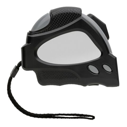 Mètre ruban Auto stop 8M/25mm en plastique recyclé RCS noir | sans marquage | non disponible | non disponible