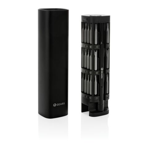 Set de tournevis 56 pcs en aluminium recyclé RCS Gear X noir | sans marquage | non disponible | non disponible