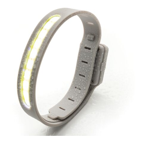 Lampe running LED rechargeable en plastique RCS Lumi Sprint gris | sans marquage | non disponible | non disponible