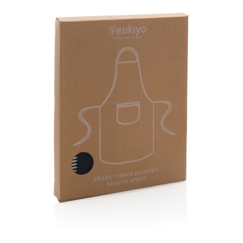 Tablier de luxe Ukiyo en rcotton 280gr Aware™ bleu marine | sans marquage | non disponible | non disponible | non disponible