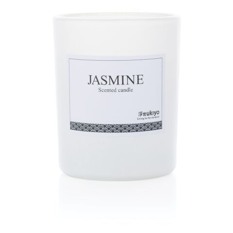 Bougie parfumée dans un verre Ukiyo blanc | sans marquage | non disponible | non disponible